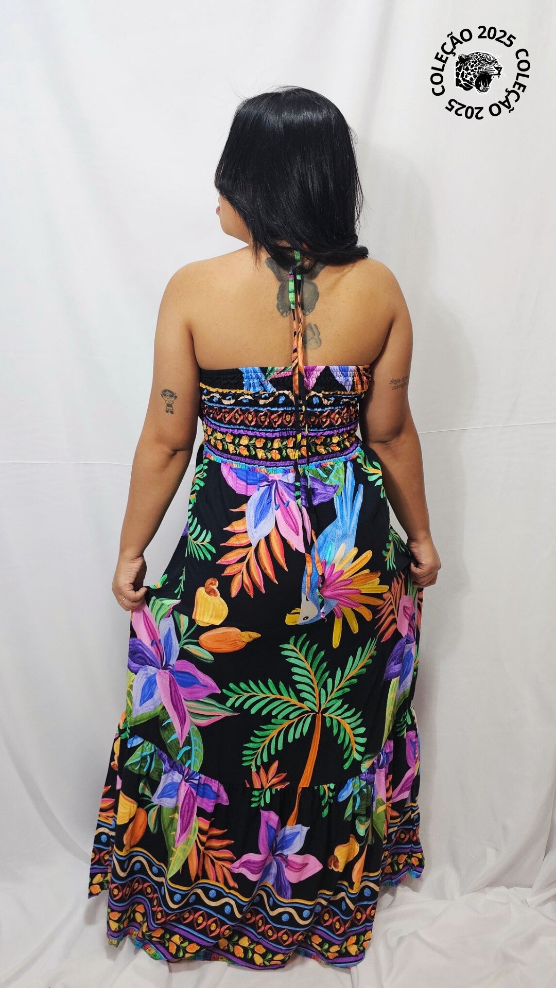 Vestido Longo Farm Preto