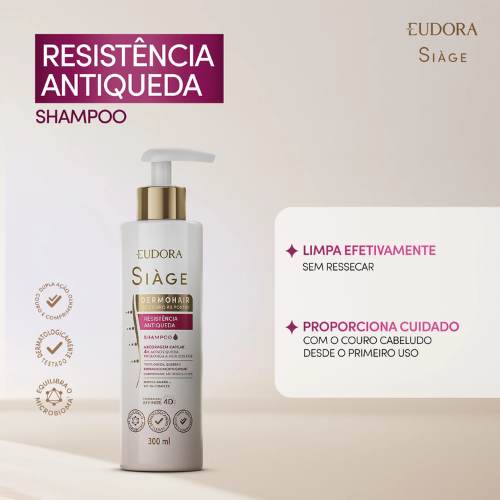Shampoo Siàge Dermo Hair Resistência Antiqueda 300ml