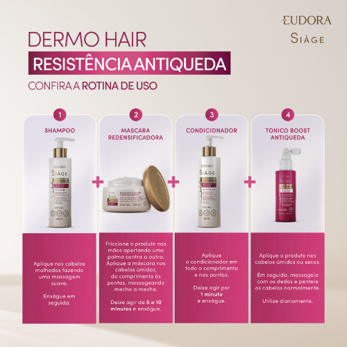 Shampoo Siàge Dermo Hair Resistência Antiqueda 300ml